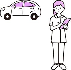 訪問する看護師